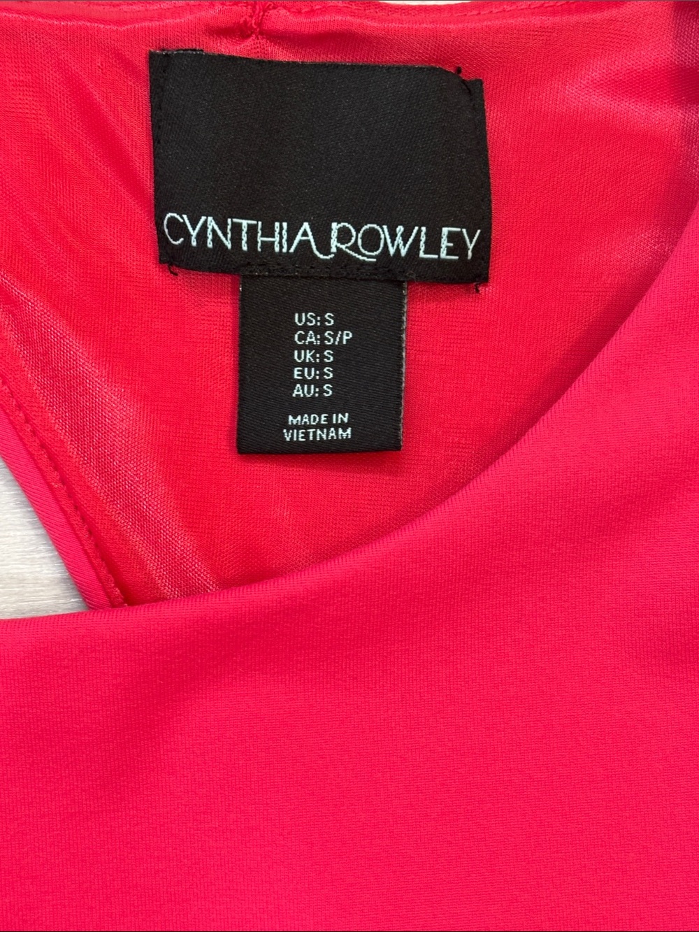 Cynthia Rowley Sleeveless Fit-and-Flare Dress in Fuchsia Open Back Small - Picture 2 of 8